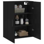 vidaXL Dulap cu montaj pe perete, negru, 69,5x34x90 cm vidaXL Dulap cu montaj pe perete, negru, 69,5x34x90 cm