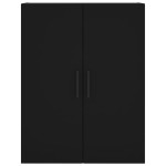 vidaXL Dulap cu montaj pe perete, negru, 69,5x34x90 cm vidaXL Dulap cu montaj pe perete, negru, 69,5x34x90 cm
