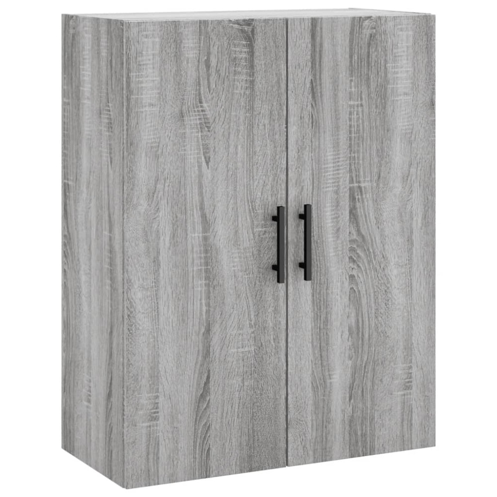 vidaXL Dulap montat pe perete, gri sonoma, 69,5x34x90 cm