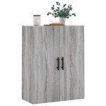 vidaXL Dulap montat pe perete, gri sonoma, 69,5x34x90 cm