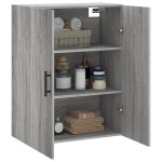 vidaXL Dulap montat pe perete, gri sonoma, 69,5x34x90 cm