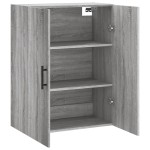 vidaXL Dulap montat pe perete, gri sonoma, 69,5x34x90 cm