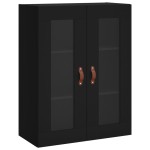 vidaXL Dulap cu montaj pe perete, negru, 69,5x34x90 cm vidaXL Dulap cu montaj pe perete, negru, 69,5x34x90 cm