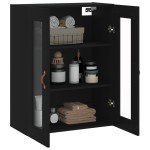 vidaXL Dulap cu montaj pe perete, negru, 69,5x34x90 cm vidaXL Dulap cu montaj pe perete, negru, 69,5x34x90 cm