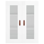 vidaXL Dulap cu montaj pe perete, alb extralucios, 69,5x34x90 cm vidaXL Dulap cu montaj pe perete, alb extralucios, 69,5x34x90 cm