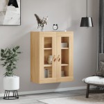 vidaXL Dulap TV montat pe perete, stejar sonoma, 69,5x34x90 cm