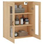 vidaXL Dulap TV montat pe perete, stejar sonoma, 69,5x34x90 cm