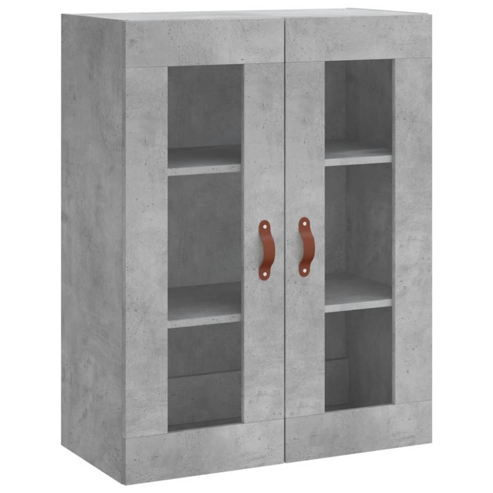 vidaXL Dulap cu montaj pe perete, gri beton, 69,5x34x90 cm