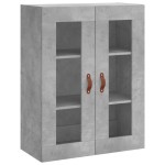 vidaXL Dulap cu montaj pe perete, gri beton, 69,5x34x90 cm