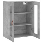 vidaXL Dulap cu montaj pe perete, gri beton, 69,5x34x90 cm