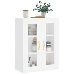 vidaXL Dulap cu montaj pe perete, alb, 69,5x34x90 cm vidaXL Dulap cu montaj pe perete, alb, 69,5x34x90 cm