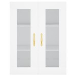 vidaXL Dulap cu montaj pe perete, alb, 69,5x34x90 cm vidaXL Dulap cu montaj pe perete, alb, 69,5x34x90 cm