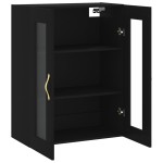 vidaXL Dulap cu montaj pe perete, negru, 69,5x34x90 cm vidaXL Dulap cu montaj pe perete, negru, 69,5x34x90 cm