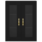 vidaXL Dulap cu montaj pe perete, negru, 69,5x34x90 cm vidaXL Dulap cu montaj pe perete, negru, 69,5x34x90 cm