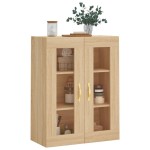 vidaXL Dulap TV montat pe perete, stejar sonoma, 69,5x34x90 cm vidaXL Dulap TV montat pe perete, stejar sonoma, 69,5x34x90 cm