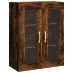 vidaXL Dulap montat pe perete, stejar fumuriu, 69,5x34x90 cm