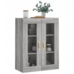 vidaXL Dulap montat pe perete, gri sonoma, 69,5x34x90 cm