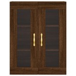 vidaXL Dulap montat pe perete, stejar maro, 69,5x34x90 cm vidaXL Dulap montat pe perete, stejar maro, 69,5x34x90 cm
