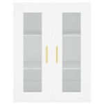 vidaXL Dulap cu montaj pe perete, alb, 69,5x34x90 cm