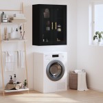 vidaXL Dulap cu montaj pe perete, negru, 69,5x34x90 cm vidaXL Dulap cu montaj pe perete, negru, 69,5x34x90 cm