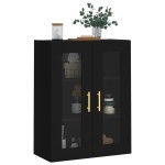 vidaXL Dulap cu montaj pe perete, negru, 69,5x34x90 cm vidaXL Dulap cu montaj pe perete, negru, 69,5x34x90 cm
