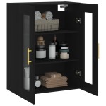 vidaXL Dulap cu montaj pe perete, negru, 69,5x34x90 cm vidaXL Dulap cu montaj pe perete, negru, 69,5x34x90 cm