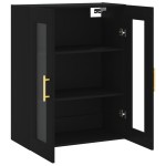 vidaXL Dulap cu montaj pe perete, negru, 69,5x34x90 cm vidaXL Dulap cu montaj pe perete, negru, 69,5x34x90 cm