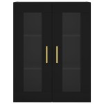 vidaXL Dulap cu montaj pe perete, negru, 69,5x34x90 cm vidaXL Dulap cu montaj pe perete, negru, 69,5x34x90 cm