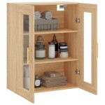 vidaXL Dulap TV montat pe perete, stejar sonoma, 69,5x34x90 cm