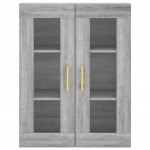 vidaXL Dulap montat pe perete, gri sonoma, 69,5x34x90 cm