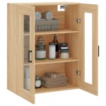 vidaXL Dulap TV montat pe perete, stejar sonoma, 69,5x34x90 cm