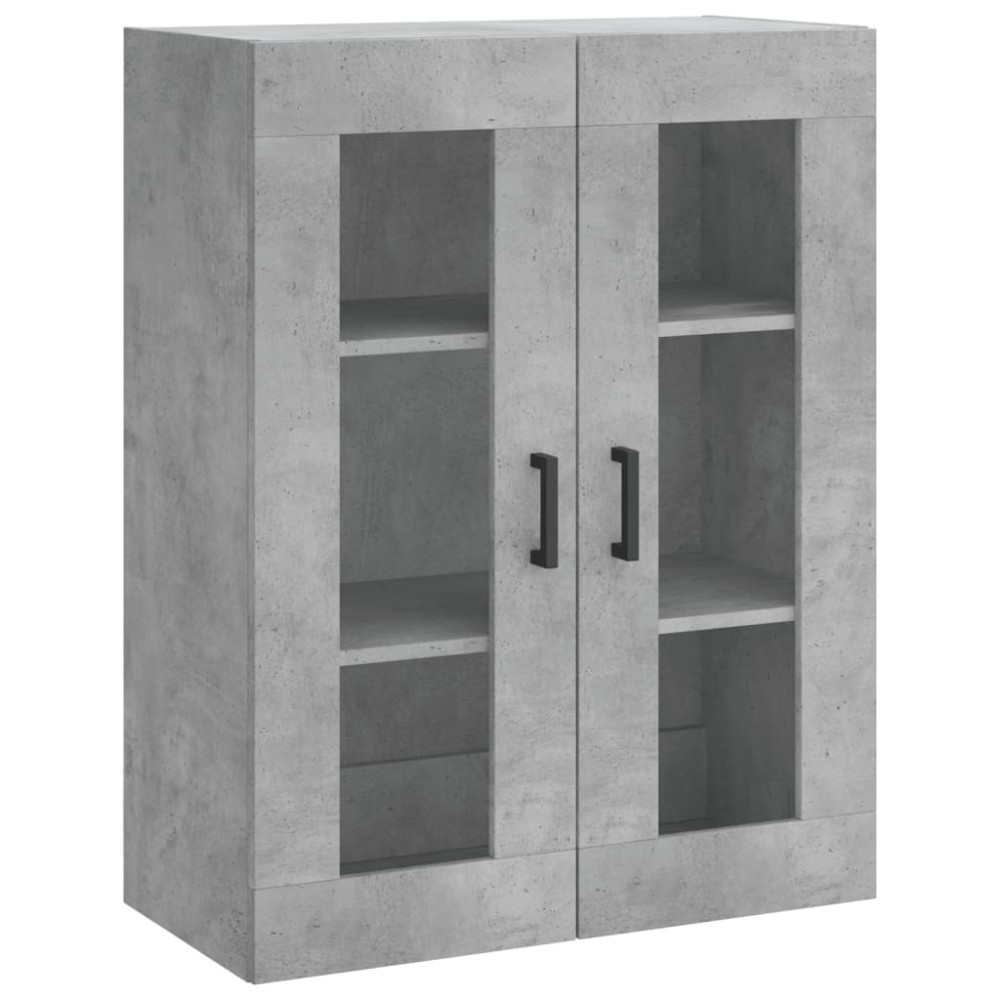 vidaXL Dulap cu montaj pe perete, gri beton, 69,5x34x90 cm