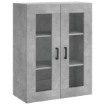 vidaXL Dulap cu montaj pe perete, gri beton, 69,5x34x90 cm vidaXL Dulap cu montaj pe perete, gri beton, 69,5x34x90 cm