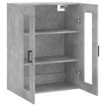 vidaXL Dulap cu montaj pe perete, gri beton, 69,5x34x90 cm vidaXL Dulap cu montaj pe perete, gri beton, 69,5x34x90 cm
