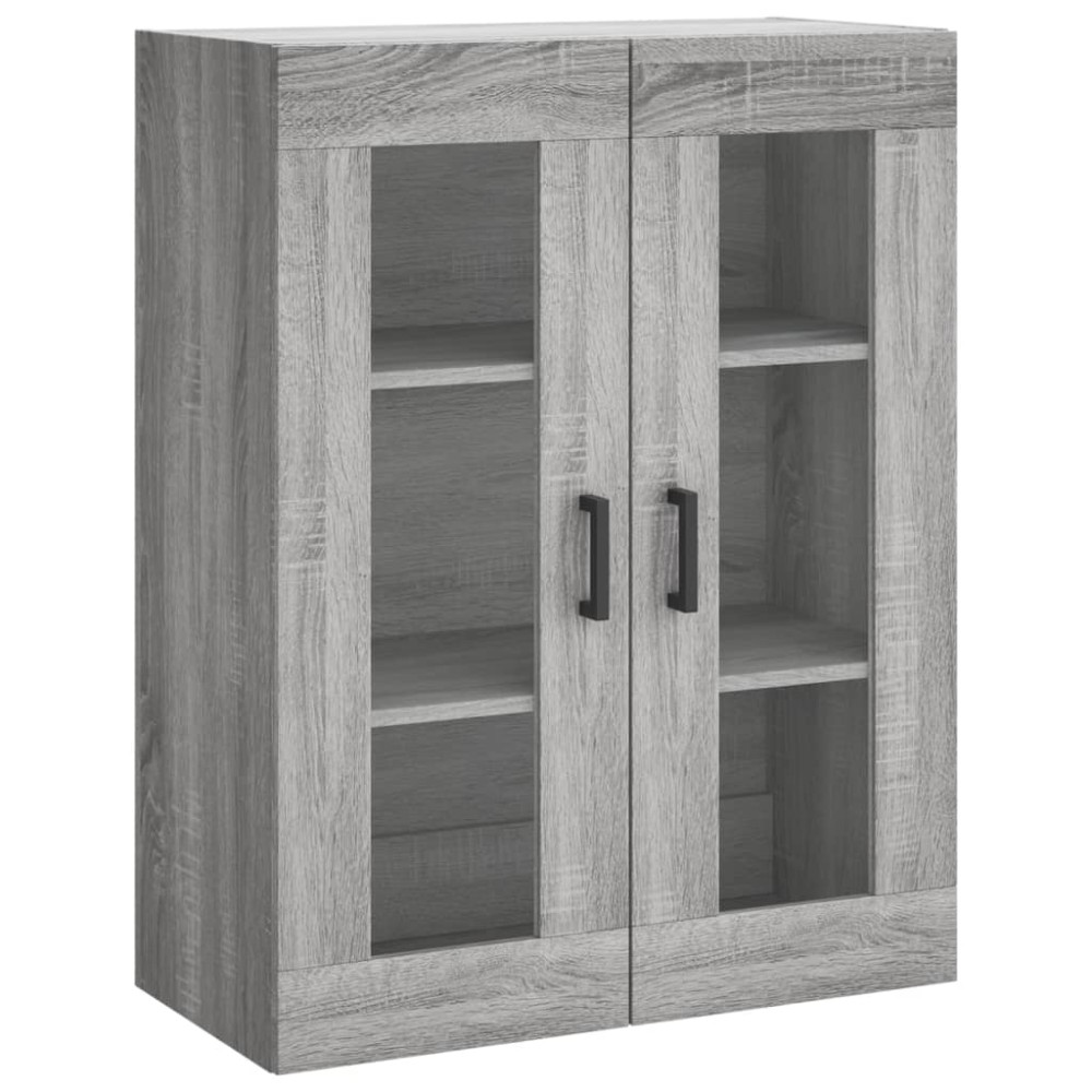 vidaXL Dulap montat pe perete, gri sonoma, 69,5x34x90 cm