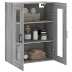 vidaXL Dulap montat pe perete, gri sonoma, 69,5x34x90 cm