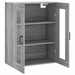 vidaXL Dulap montat pe perete, gri sonoma, 69,5x34x90 cm