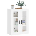 vidaXL Dulap cu montaj pe perete, alb, 69,5x34x90 cm
