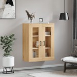 vidaXL Dulap TV montat pe perete, stejar sonoma, 69,5x34x90 cm