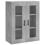 vidaXL Dulap cu montaj pe perete, gri beton, 69,5x34x90 cm vidaXL Dulap cu montaj pe perete, gri beton, 69,5x34x90 cm