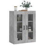 vidaXL Dulap cu montaj pe perete, gri beton, 69,5x34x90 cm vidaXL Dulap cu montaj pe perete, gri beton, 69,5x34x90 cm