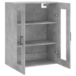 vidaXL Dulap cu montaj pe perete, gri beton, 69,5x34x90 cm vidaXL Dulap cu montaj pe perete, gri beton, 69,5x34x90 cm