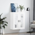 vidaXL Dulap cu montaj pe perete, alb, 69,5x34x90 cm