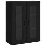 vidaXL Dulap cu montaj pe perete, negru, 69,5x34x90 cm vidaXL Dulap cu montaj pe perete, negru, 69,5x34x90 cm