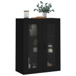 vidaXL Dulap cu montaj pe perete, negru, 69,5x34x90 cm vidaXL Dulap cu montaj pe perete, negru, 69,5x34x90 cm