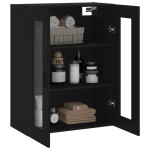vidaXL Dulap cu montaj pe perete, negru, 69,5x34x90 cm vidaXL Dulap cu montaj pe perete, negru, 69,5x34x90 cm