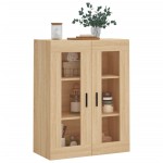 vidaXL Dulap TV montat pe perete, stejar sonoma, 69,5x34x90 cm