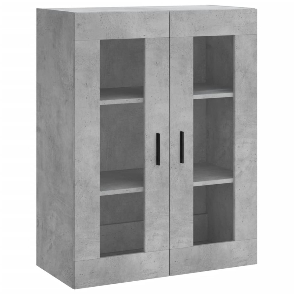 vidaXL Dulap cu montaj pe perete, gri beton, 69,5x34x90 cm