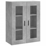 vidaXL Dulap cu montaj pe perete, gri beton, 69,5x34x90 cm