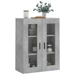 vidaXL Dulap cu montaj pe perete, gri beton, 69,5x34x90 cm